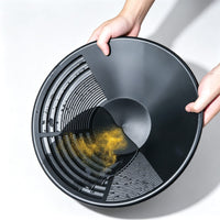 Thickened Large Gold Pan with Triple Riffles